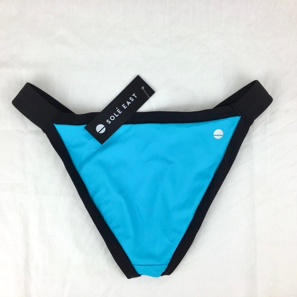 NWT Sole East Color Block Sobe Bikini Bottom sz S - Picture 4 of 6